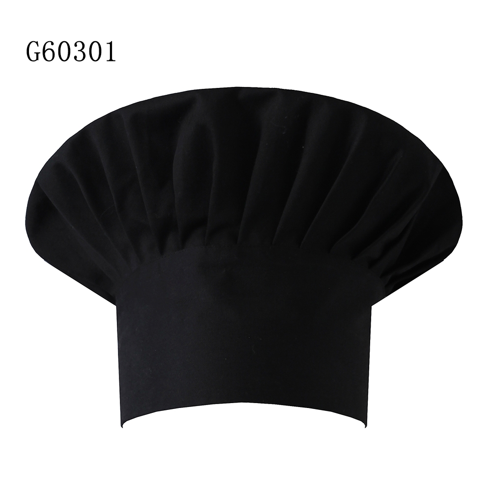unisex black chef hat 